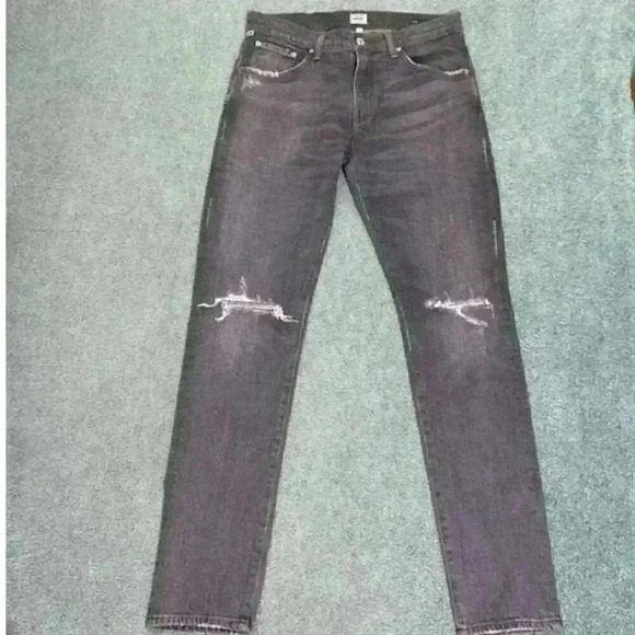 Citizens of Humanity Mens Noah Super Skinny Jeans 33x32 Grey Distressed Premium - Picture 9 of 12